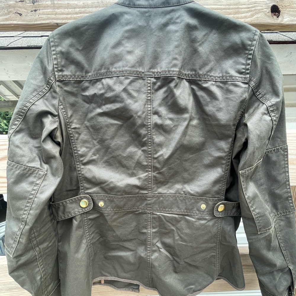 J.Crew Dark Olive Outerwear with Brass Accents - Picture 3 of 9